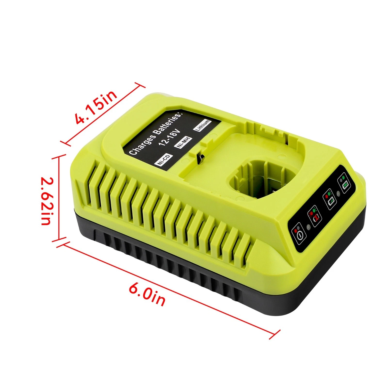 18-Volt P117 Rapid Charger Replace for Ryobi 12V-18V Battery One+ Lithium-Ion/NiCad/NiMh Battery P102 P108 P189 P197 P103 P105 P107 P190 P191 PBP002 PBP005