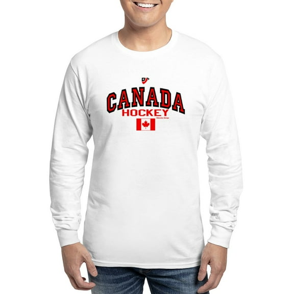 CafePress - CA(CAN) Canada Hockey Long Sleeve T Shirt - Unisex Cotton Long Sleeve T-Shirt