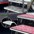 thumbnail image 6 of Yuyamidu Pink Heart RV Step Covers Valentine's Day RV Step Rugs 4 Pack Universal Camper Stair Rugs Easy to Install Outdoor RV Step Carpet with Hook and Loop, 6 of 7