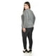 thumbnail image 3 of Blusa con cuello drapeado Roman Fashion gris 38 Talla Extra, 3 of 5