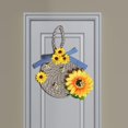 thumbnail image 4 of Guirnalda de flores artificiales de abeja y sol, guirnalda colgante floral de bienvenida B, 4 of 9
