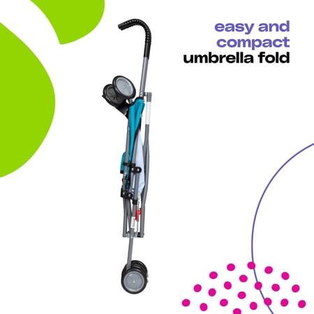 COSCO KIDS COMFORT HEIGHT UMBRELLA STROLLER, FRESHWATER TURQUOISE, TODDLER, UNISEX