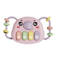 thumbnail image 3 of Outdoormarket Juguetes musicales con luces Juegos sensoriales Lindo Handbell para pequeños piano rosa SM SunniMix Sonajero de campanillas, 3 of 8