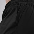 thumbnail image 6 of ZQUUVOU Men's Casual Shorts Classic Fit Breathable Lightweight Solid Color Pocket Drawstring Shorts Black, 6 of 8