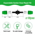 thumbnail image 2 of 10 x Dual-Channel Hose Connectors-Green, 2 of 7