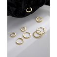 thumbnail image 4 of Pendientes de plata S925 con forma de círculo de circonita y diamante para mujer, aretes con forma de círculo de circonita y diamante Rai explosivos, 4 of 5