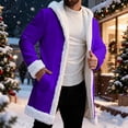 thumbnail image 2 of Christmas Cardigan Santa Jacket Coat for Men Hoodies Trim Warm Fashion Claus Adult Suit Outfit, 2 of 9