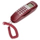 thumbnail image 4 of Teléfono con cable Rellamada con flash Pantalla LCD Teléfono fijo con cable pequeño para oficina en casa Rojo, 4 of 8