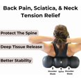 thumbnail image 2 of - The Better Foam Roller for Back Pain  Flexibility  Muscle Recovery  Yoga  Pilates  Deep Tissue Massage  Headache  Physical Therapy  &amp; Exercise. Neck  Back  Legs  &amp; Feet, 2 of 8