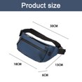 thumbnail image 2 of Bolso de pecho, bolso de cintura impermeable, bolso de hombro tipo mensajero para deportes al aire libre y ocio, azul, 2 of 5