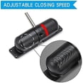 thumbnail image 2 of Safety Spring Door Closer, Door Springs to Close Door, Adjustable Closing Door Hinge, Automatic Stopper Fire Rated, to Convert Hinged Doors to Self Closing Doors - Black, 2 of 7