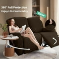 thumbnail image 2 of Joqmia Stretch Recliner Slipcover, Jacquard Fabric Recliner Sofa Cover with Elastic Bottom, Furniture Protector Fits Most Reclining, 2 of 8
