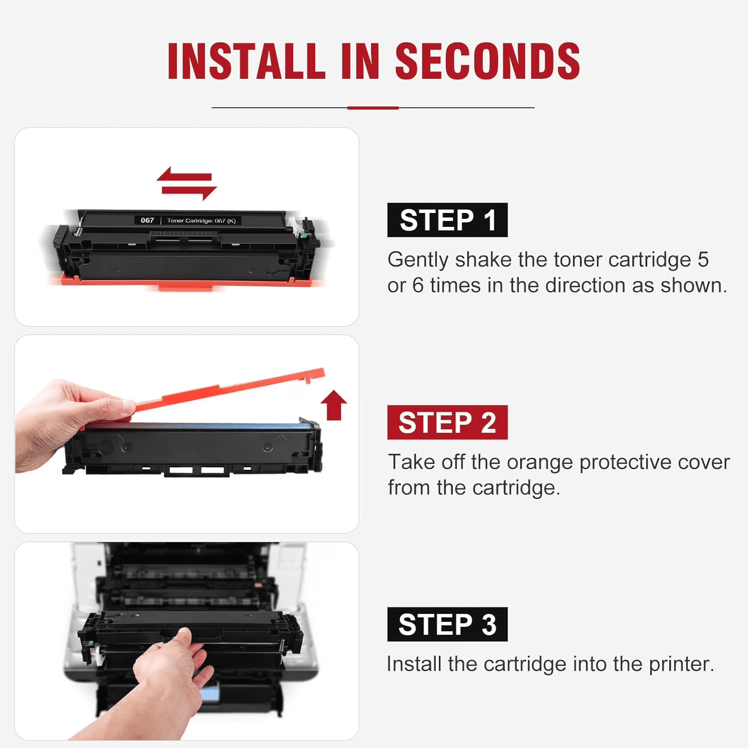 Cartridge 075H High-Yield Toner Set Compatible for Canon Color imageCLASS MF662Cdw MF663Cdw MF665Cdw MF660 LBP646Cdw LBP647Cdw LBP640 Printer Ink