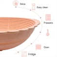 thumbnail image 3 of Cesta para Prueba de Pan, Pan Redondo de Silicona, Cesta Plegable para Hornear Masa Fermentada, para Prueba Impermeables, Naranja, 3 of 5