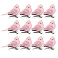 thumbnail image 1 of Paquete de 12 Pájaros Artificiales en Clips perfecl color Rosado, 1 of 7