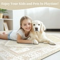 thumbnail image 3 of Jolicasa Area Rugs,8'x10'Soft Machine Washable Rugs for Livingroom Bedroom,Low-Pile Non-Slip Carpet,Cream, 3 of 5