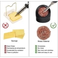 thumbnail image 4 of Limpiador de cautín, alambre de limpieza de puntas de soldadura, bola y base de limpieza de puntas de soldadura, kit de limpieza de puntas de latón en espiral suave con soporte (sin agua) JM, 4 of 5