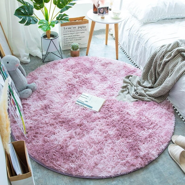 Alfombra de área redonda Miracle Sweet, alfombras para sala de estar, decoración suave para el hogar, dormitorio, habitación de niños, decoración de felpa, alfombra de pelo grueso para salón Tan Jianjun unisex