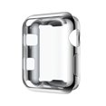 thumbnail image 1 of 2 Pack Silicone cover For Apple Watch case 3/2 iwatch 42mm/38mm screen protector protective frame soft All-around Ultra-thin - sliver, 1 of 6