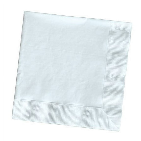 Club Pack of 250 Classic White 3-Ply 1/4 Fold Paper Party Dinner Napkins 6.5"