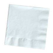 Club Pack of 250 Classic White 3-Ply 1/4 Fold Paper Party Dinner Napkins 6.5"