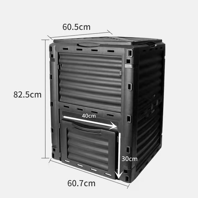 Composting Container,Composting Bin Prevent Corrosion Compost Box Composting Bin Seamless Integration