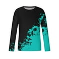 thumbnail image 2 of Tawop Mens Tshirt Crew Neck Long Sleeve Pullover Graphic Workout Casual Blue L, 2 of 5