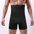 thumbnail image 1 of Calzones Para Hombre, Ropa Interior Gruesa Y Cálida De Cintura Alta, Pantalones Cortos Planos De Talla Grande Con Cintura De Color Liso, 1 of 8