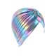 thumbnail image 1 of Jumpingount Turbante tradicional de poliéster para mujer, diadema portátil reutilizable para la cabeza, gorro de viaje para compras al aire libre en Sombreros Cielo azul Jumpingount AP010882-05, 1 of 6