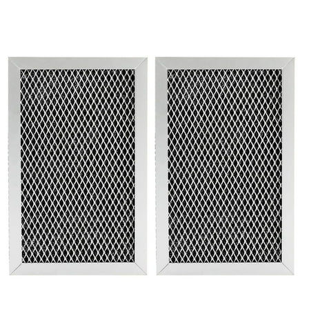 ARCADORA Microwave Charcoal Carbon Filter 2 Pack for GE LG Whirlpool Kenmore Jenn-Air Aluminum Carbon WB02X33061 Quality Tested