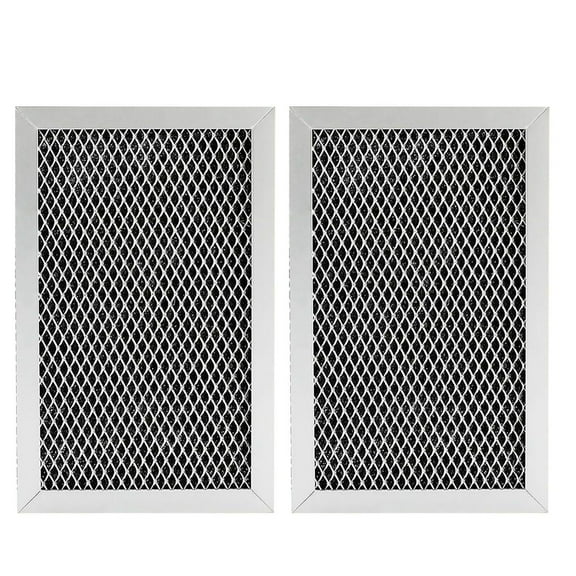 ARCADORA Microwave Charcoal Carbon Filter 2 Pack for GE LG Whirlpool Kenmore Jenn-Air Aluminum Carbon WB02X33061 Quality Tested