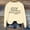 Beige, variant on Women Sweatshirt Long Sleeve Sweatshirt Pullover for Women White Sweatshirts Womens Fall Sweatshirts Street Style