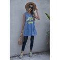thumbnail image 4 of ABPHQTO Camiseta sin mangas azul cielo con estampado de letras SUNSHINE AND COFFEE para mujer con bolsillos, 4 of 5