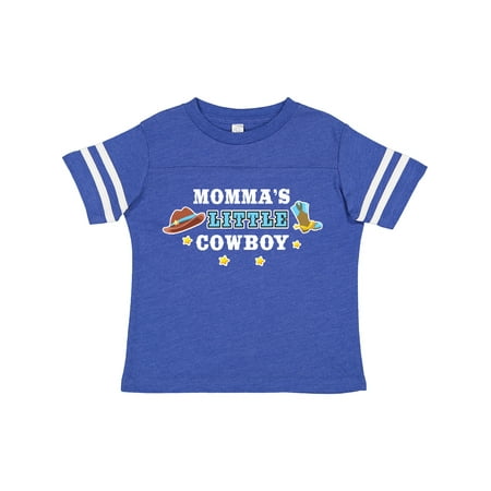 

Inktastic Mommas Little Cowboy with Cowboy Hat and Boots Boys Toddler T-Shirt