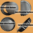 thumbnail image 3 of 12 Pack 5 Inch Mini Tart Pans with Removable Bottom Round Nonstick Quiche Pan, Heavy Duty Fluted Side Pie Tart, 3 of 6