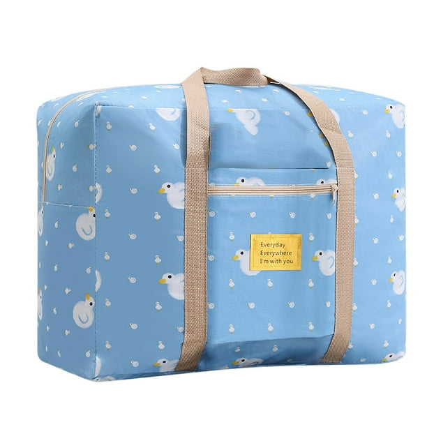 Xihbxyly Bolsa de Almacenamiento para Colchas, Tela Gruesa y Duradera, Gran Capacidad, Cierre de Doble Cremallera, Portátil para Mudanzas y Organización Del Hogar, Plegable, Tamaño Mediano (60 X 45 C