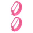 thumbnail image 1 of braveheart Bracelet de Remplacement, Doux pour la Peau, Résistant à l'Usure, Bracelet Intelligent pour Poignet, Bracelet de Sport, Installation Facile, Remplacement pour Mi 3 Rose Rouge, Ensemble de 2, 1 of 6
