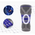 thumbnail image 4 of Rodillera profesional con soporte de compresión para rodillas y almohadillas de gel para rótula, rodilleras de resorte para correr, senderismo y deportes., 4 of 9