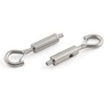thumbnail image 1 of KAIYANG piezas de hebilla de seguridad con gancho y tornillo de ojo de 1 ~ 1,5 mm, guía de cable de acero inoxidable, 1 of 3