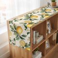 thumbnail image 6 of Spring Lemon 120 Inch Table Runner, Summer Flower Leaf Branch Nature Fruit Farmhouse Dresser Scarf Cotton & Linen Tablerunner for Dining/Kitchen Island/Holiday Party Décor 13" x 120", 6 of 9
