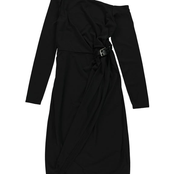 Lauren Ralph Lauren Womens Buckle Evening Wear Wrap Dress