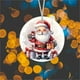 thumbnail image 4 of Fiudx Ofertas relámpago del día Adornos navideños redondos Adornos navideños colgantes Adornos para árboles de Navidad Adornos navideños para coches, 4 of 5