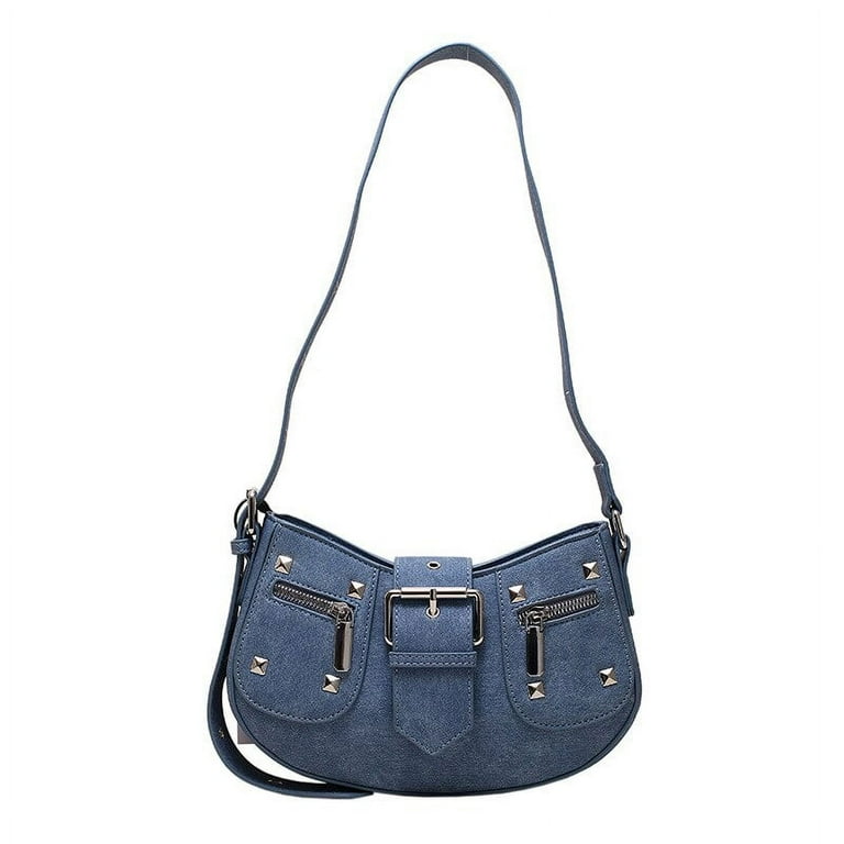 CoCopeaunts Y2k Women s Gothic Aesthetic Punk Rivet Crossbody Bag in PU Leather Walmart