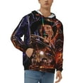 thumbnail image 5 of Freddy Krueger Men's Hoodie Novelty Pattern Adult Hooded Sweatshirts Casual Unisex Pullover for Women Youth, 5 of 8