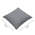 thumbnail image 3 of Mainstays Waffle Knit Pillow, 18" x 18", Gray, 3 of 8