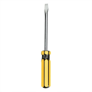 ZOURIH Flat Head Screwdriver with Ergonomic Handle for DIY Repairing or Precision Flat Screwdrivers,Yellow