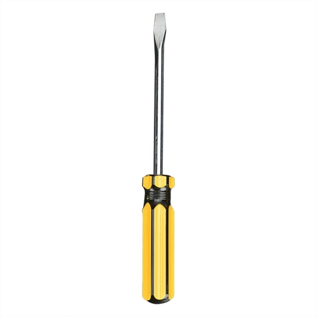 Screwdriver, Screw Tightening, Qyaukm Hardware Tools Pvc Handle Driver Metric Single Use Steel Flathead Screwdriver, 1*Screwdriver