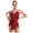 Burgundy, variant on Xnihocha Women Lyrical Latin Dance Leotard Spaghetti Straps Ballroom Salsa Dance Bodysuit for Performance Black XXL