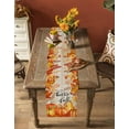 thumbnail image 4 of Table Runners 72 Inches Long Dress Scarves, Autumn Pumpkin Farmhouse Kitchen/Dining Table Runner, Coffee Tablerunners, Thanksgiving Orange Red Vintage Wooden 13x72 Inch, 4 of 7