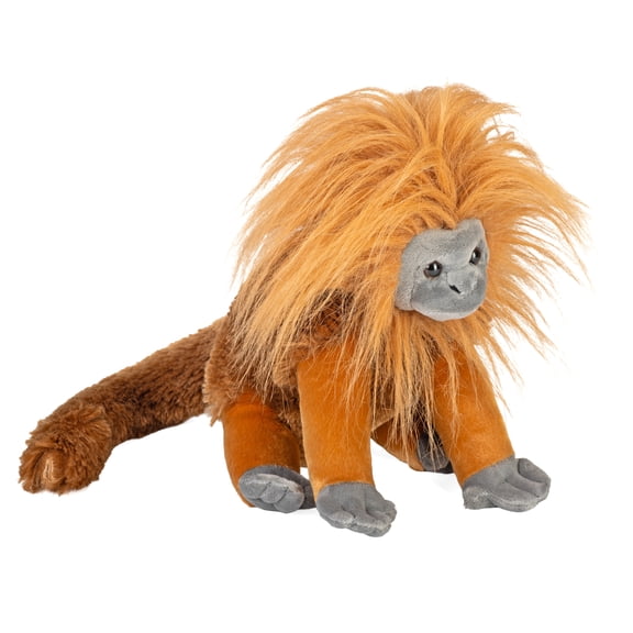 Wild Republic Golden Lion Tamarin, Cuddlekins, Stuffed Animal, 12 Inches, Gift for Kids, Plush Toy, Fill is Spun Recycled Water Bottles